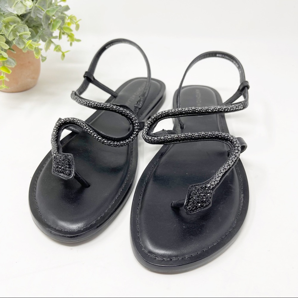 Antonio Melani Sabrina Snake Beaded Sandals